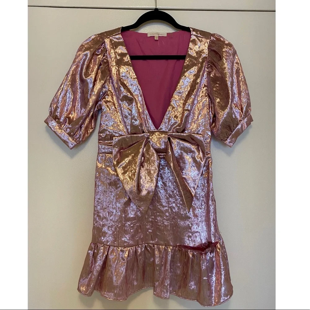 LoveShackFancy Gabriella Dress in Palm Beach Pink - Picture 2 of 9